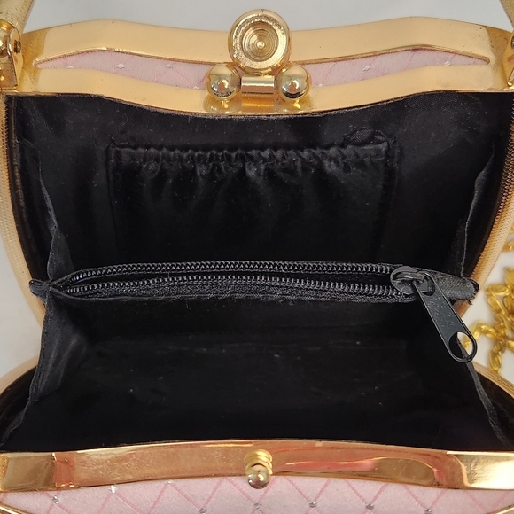 Pink & Gold Cocktail Purse - Picture 10 of 12